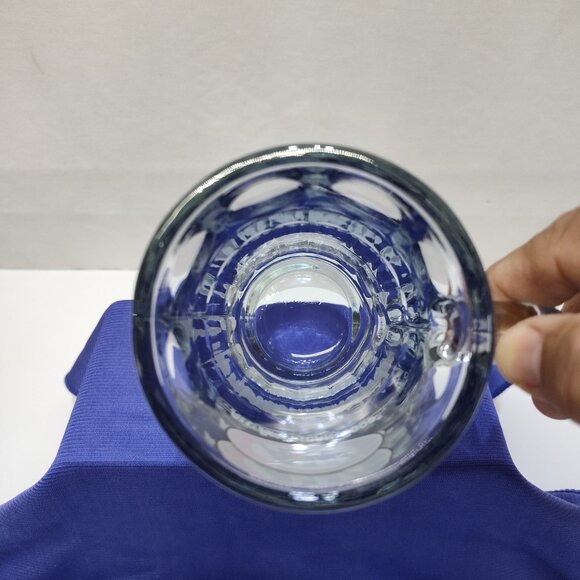 A&W Root Beer Glass Mug All American Food Logo 6" Tall Heavy Clear Glass Vintage - Picture 6 of 8